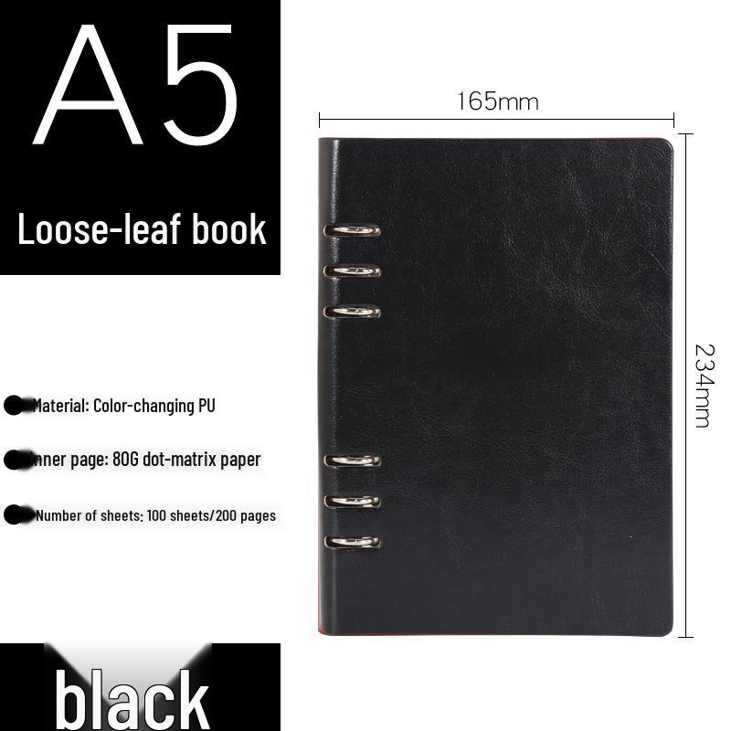 Business Notebook Gift Set: Loose-Leaf A5/B5/A6 with Customizable Logo