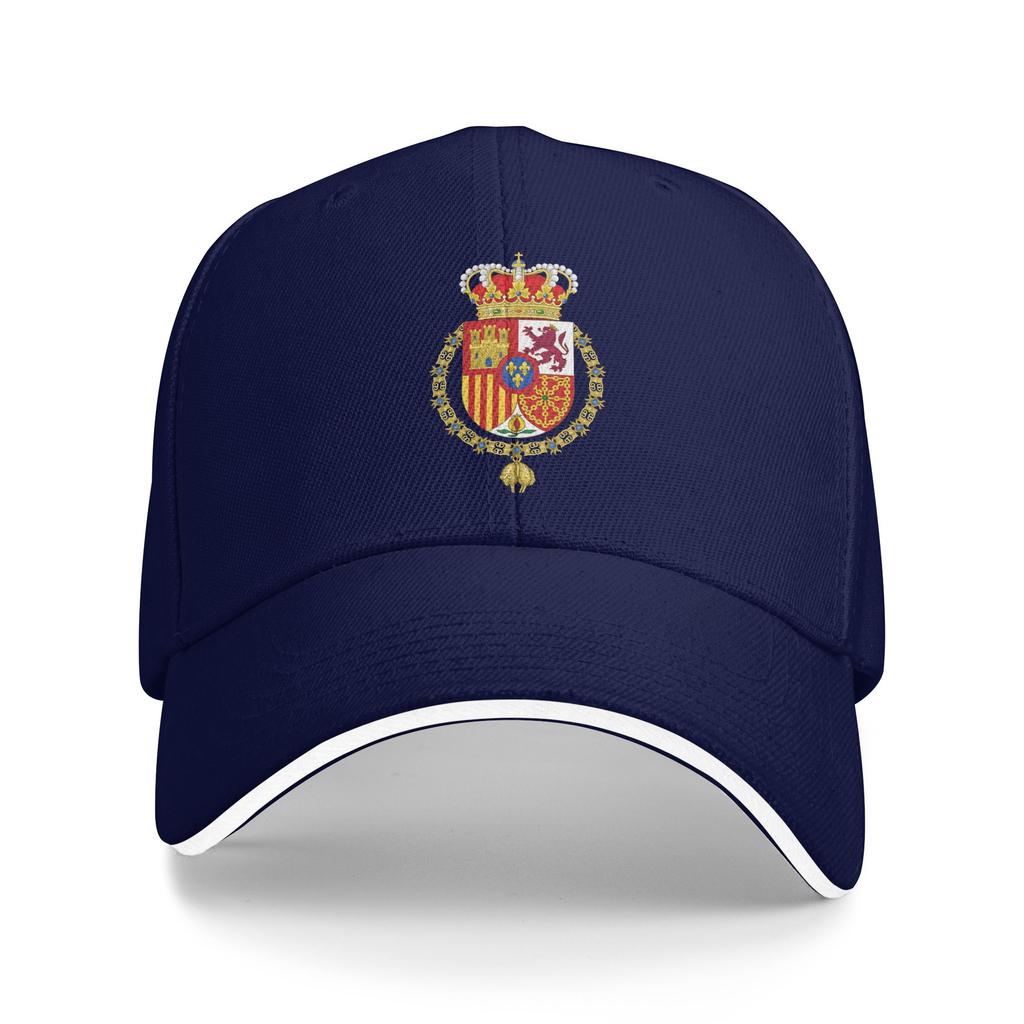Summer Casual Baseball Cap King Of Spain Coat Of Arms Outdoor Sports Hip Hop Hats For Couple Women Dropshipping Baseball Caps