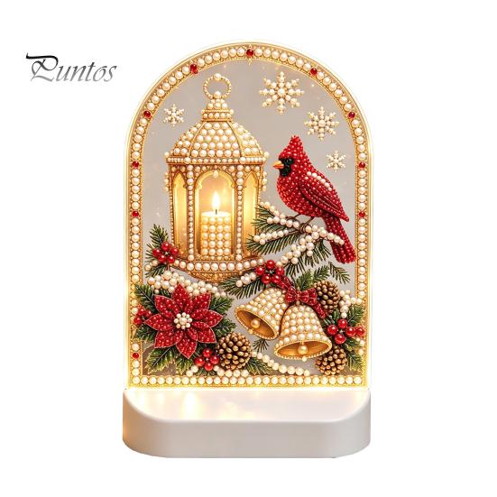 Festive Atmosphere Party Decor Christmas Pearl Light Ornaments for Holiday Home Decor, Acrylic LED Decorative Gifts Friends Lamp with Soft Glow