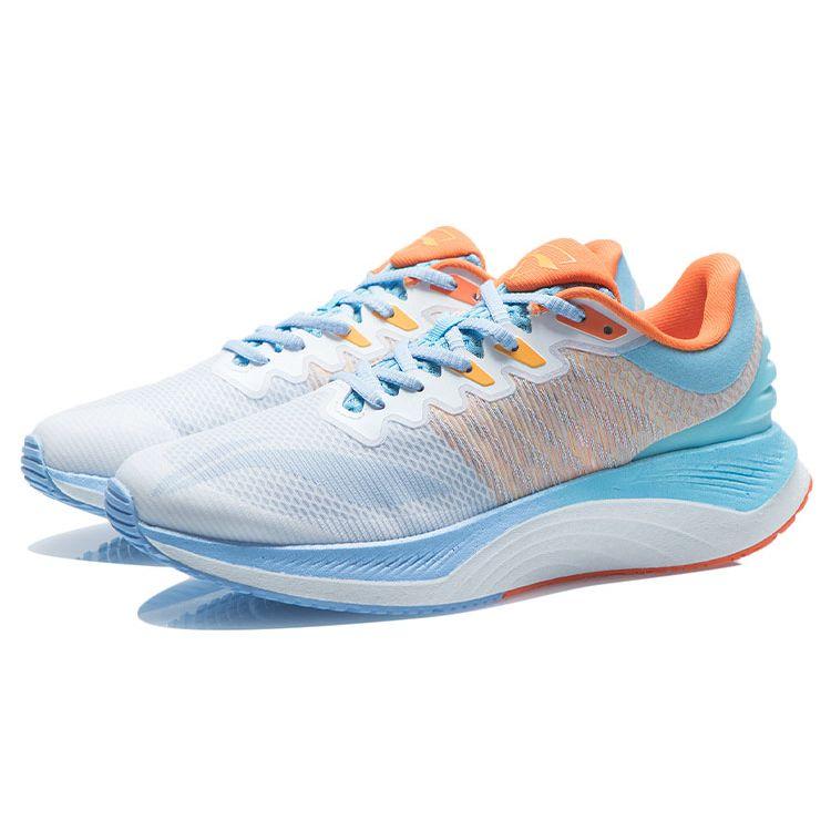 Li Ning Yue Ying Cushioning Non-Slip Durable Low-Top Running Shoes Men sneakers Blue Orange ARHR127-6