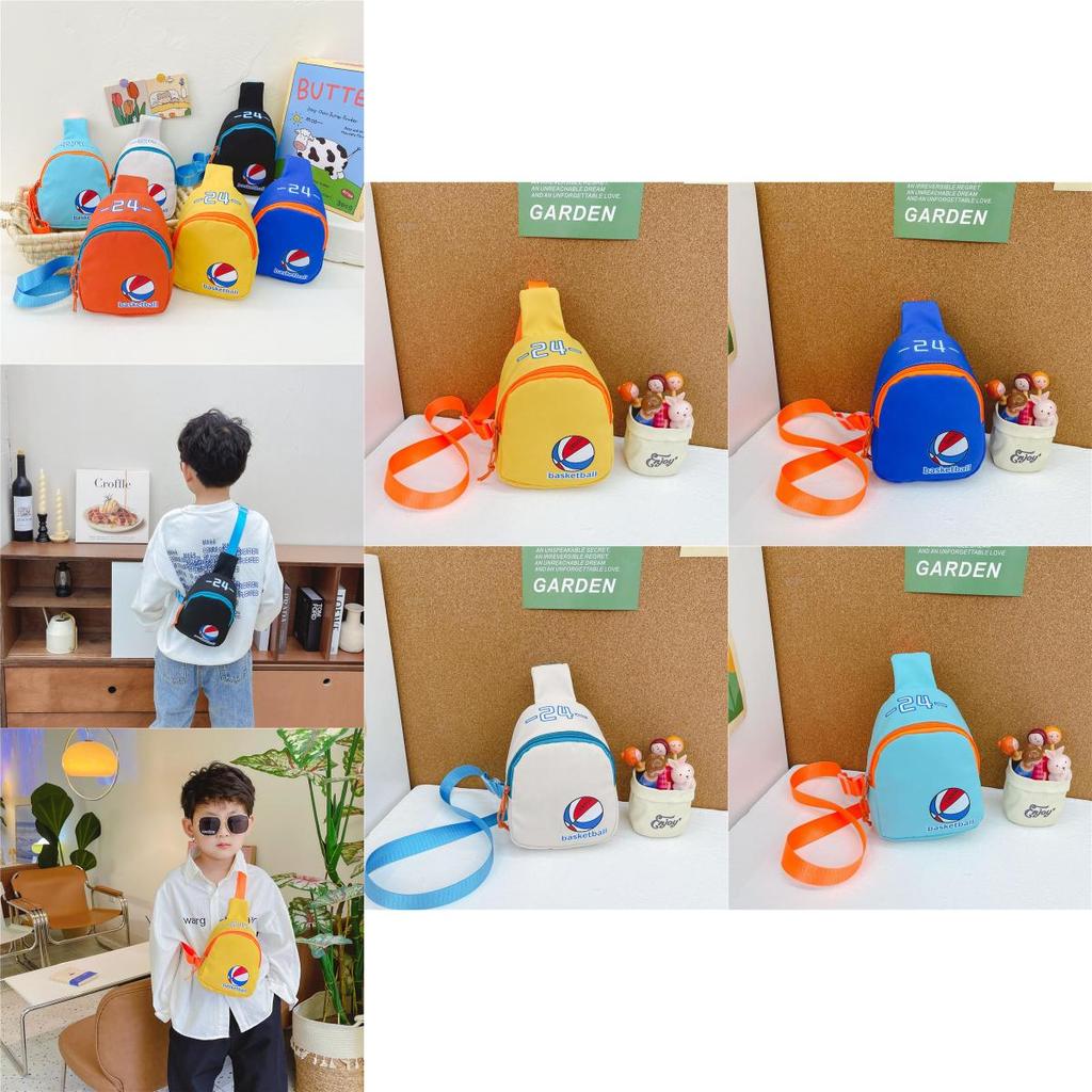 Trendy Cartoon Kids Backpack Stylish Canvas Crossbody Bag For Boys And Girls