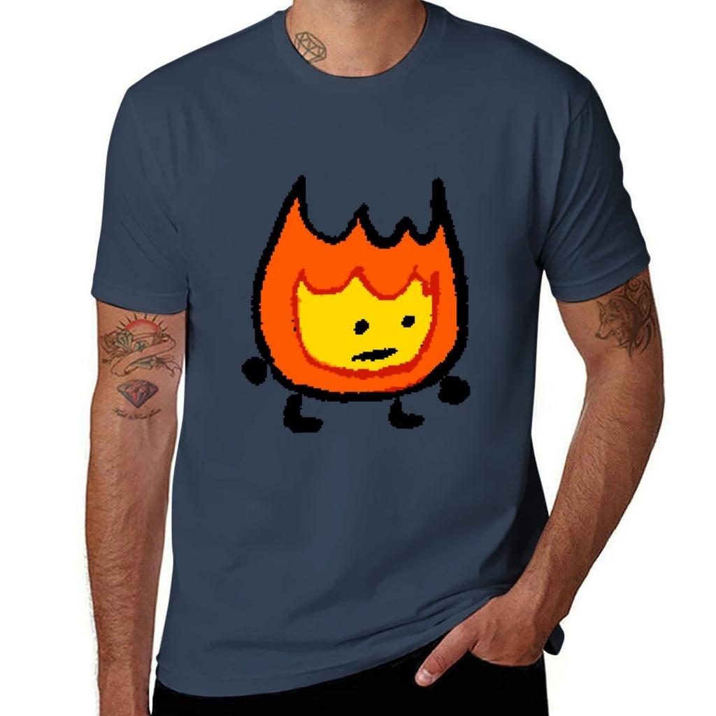 BFDI Firey T-Shirt Man T Shirt Luxury T Shirt Man Casual T-Shirt