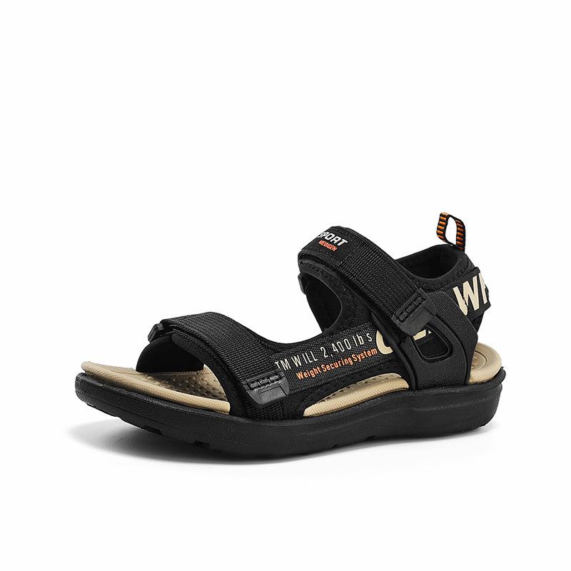 1901 medium and older children Korean version soft-soled fashion sports beach shoes children's sandals 2025 new summer boys