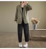 [In Stock] 2025 Spring Artistic Loose Lapel Long Sleeve Women's Suit Jacket