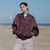 Huit Shirred Loose Bomber Zip-Up Htwjp3L11T