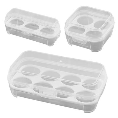 Contenedor Portátil para Huevos a Prueba de Golpes con 3/4/8 Compartimentos, Caja para Huevos, Estuche Transparente, Organizador de Cocina para Acampada al Aire Libre, Picnic