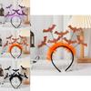 Bat Headband Halloween Festival Headwear With Gold Dust Details For Costumes And Events