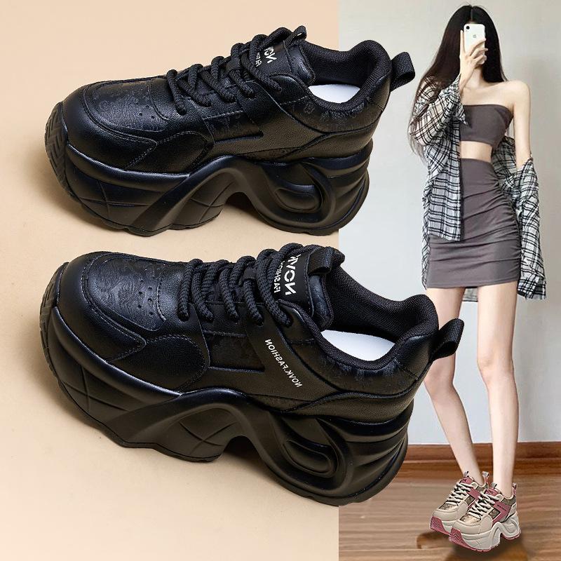 Inner Heightening Dad Shoes for Women Outside, Spring New Thick-soled Children's Casual Breathable Sports Women's Shoes
