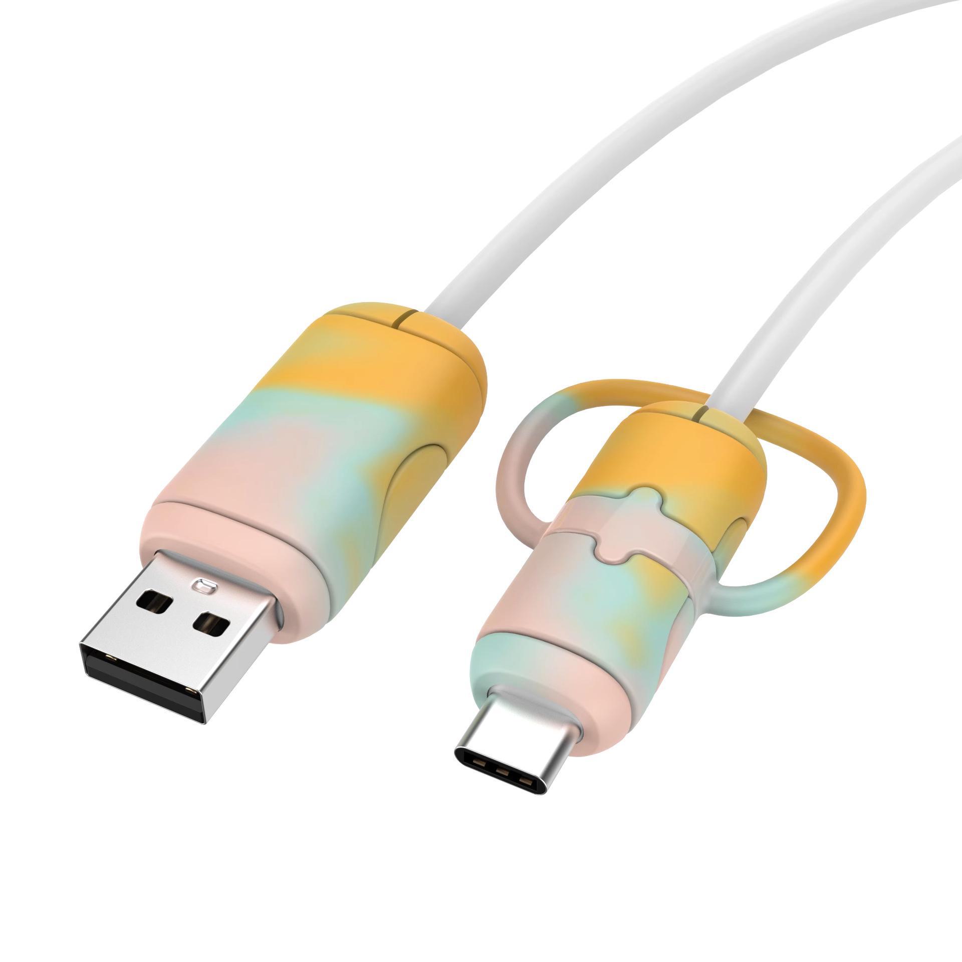 

Силіконовий мультяшний пристрій для намотування кабелю для захисту та зберігання мобільного зарядного пристрою Android Universal Model