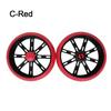 2pcs Rubber Caster Wheelbarrow Replacement Wheel Tire For Hand Truck For Shopping Carts Wagons Mowers Carts Tire And Rims Hub