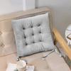 Seat Cushion Crystal Velvet Fabric Thickened High-Elastic Sponge Long Sitting Comfort Cushion Anti-Slip Design Solid Color Chair Cushion
