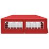 Party Tent 600 x 300 x 255 cm Red PE and Steel