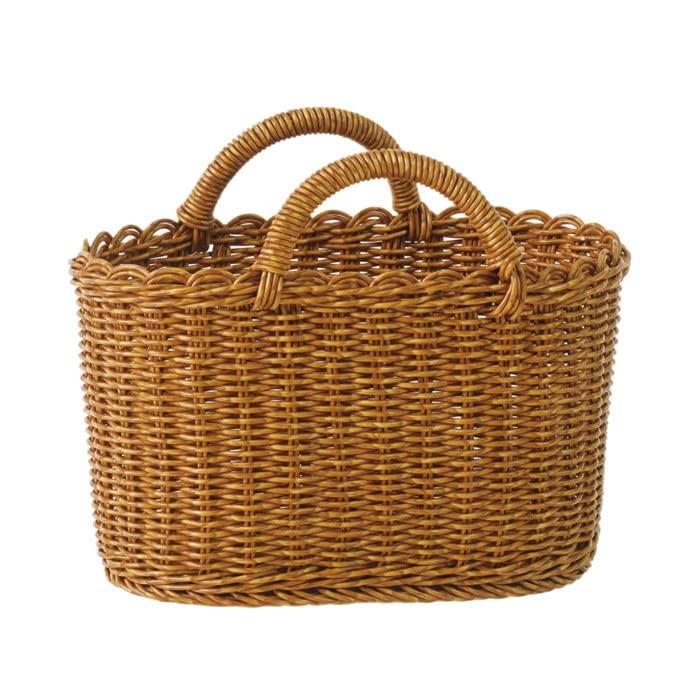 UTILE Oval Handle Small Brown Basket, Size,