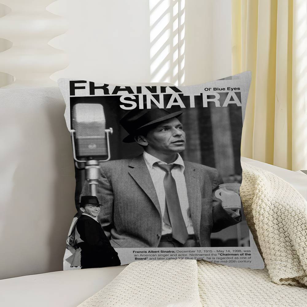

Vintage Jazz Music Singer Frank Sinatra cm Cushion Cover Pillow Cover Decor Pillowcase Home Pillowcase for Couch Pillow 30x30 cm