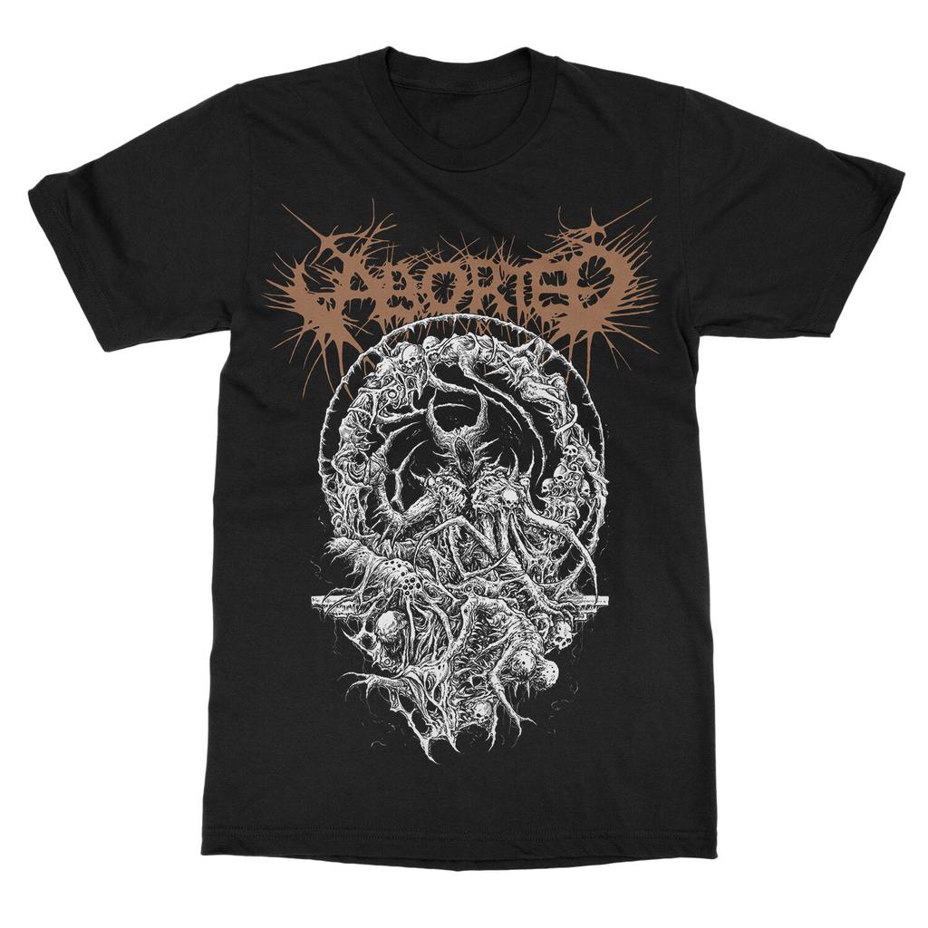 Rare Aborted Band Full Size To 5XL Tee Shirt Short Sleeve