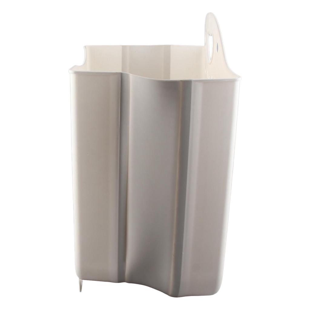 Collapsible Hanging Laundry Basket PP Wall Mounted Collapsible Laundry Hamper for Laundry Dorm Room XL White