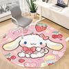1pc Cinnamoroll Chair Carpet for Office Non-Slip, Soft & Comfortable, Carpet for Office, Gaming, Lightweight Round Floor Mat Yy251021027