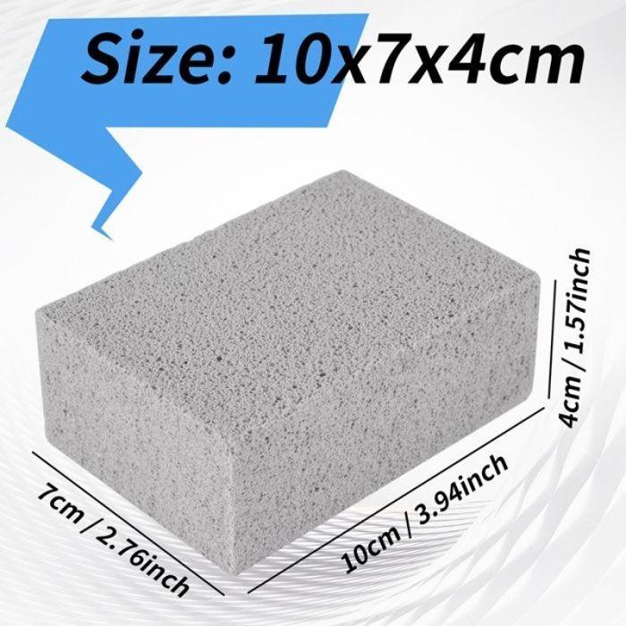 Pierre de nettoyage barbecue - AUTREMENT - Pack de 6 - 100% écologique inodore - Antidérapante, sans rayures - Sans poils