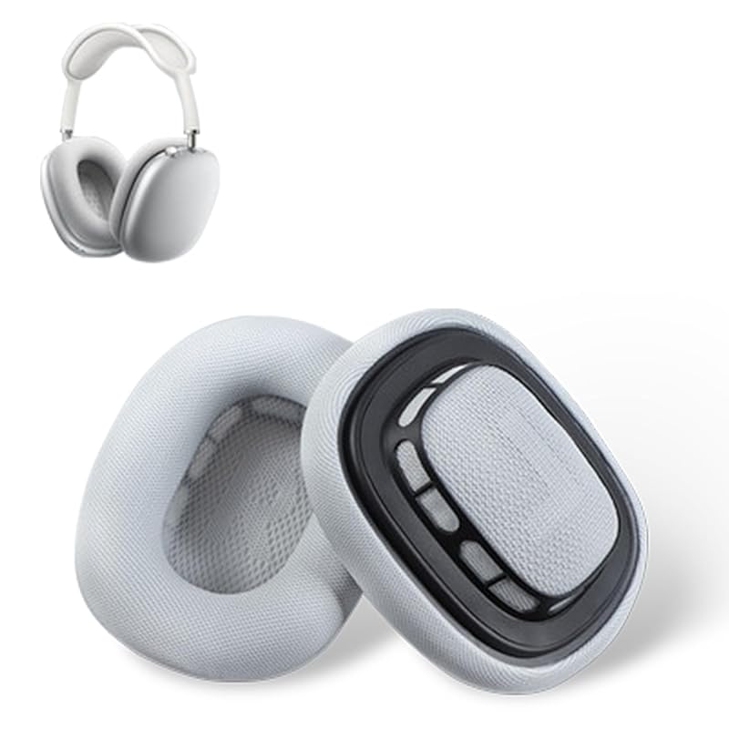 

[Set of 2] AirPods Max replacement ear pads ear pads ear cushion [NOUKAJU] Compatible with: AirPods Comes with mesh fabric & memory foam ear cushions