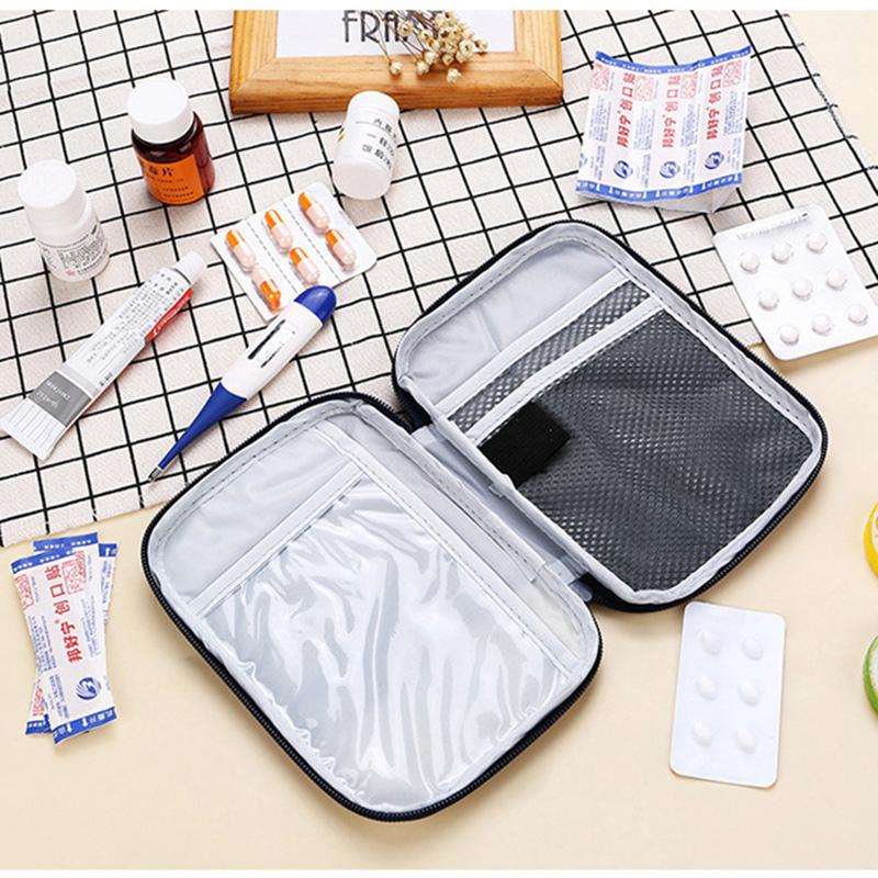 1PC Tragbare Erste-Hilfe-Kit-Aufbewahrungstasche für Zuhause, Outdoor-Reisen, Camping, medizinische Notfalltasche, kleine Tragetasche für medizinische Behandlungspakete