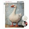 This White Goose Pearl Painting Kit Features 5D Pearls and a Mosaic Art Style. Designed for Elegant Home Wall Decoration.