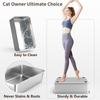 Stainless Steel Cat Litter Box Open Top Scratchproof Anti Stick Metal High Sides Litter Pan Cat Toilet with Scoop