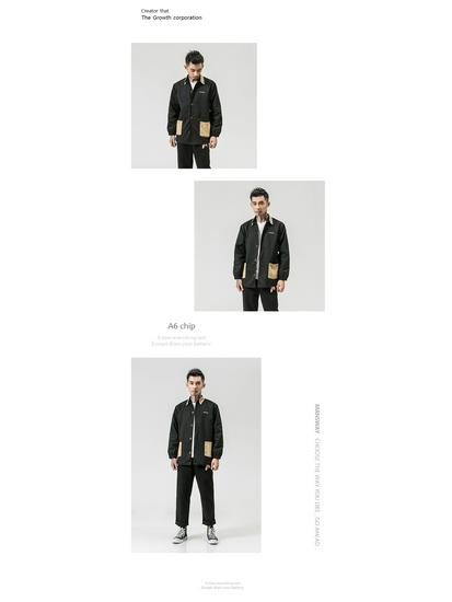 Chinese Style Men's Retro Trench Coat - Autumn/Winter 2018, Plus Size, Fashion Print Casual Jacket