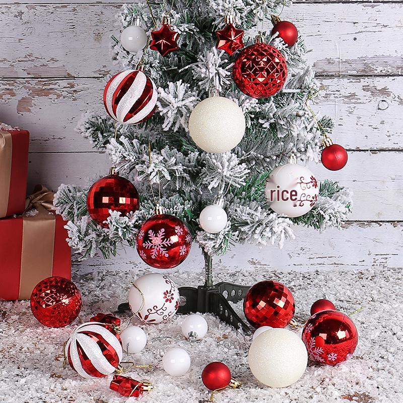 Multi-colored Christmas Tree Ornament Set - Small & Large Balls 2025 Hong Kong Love