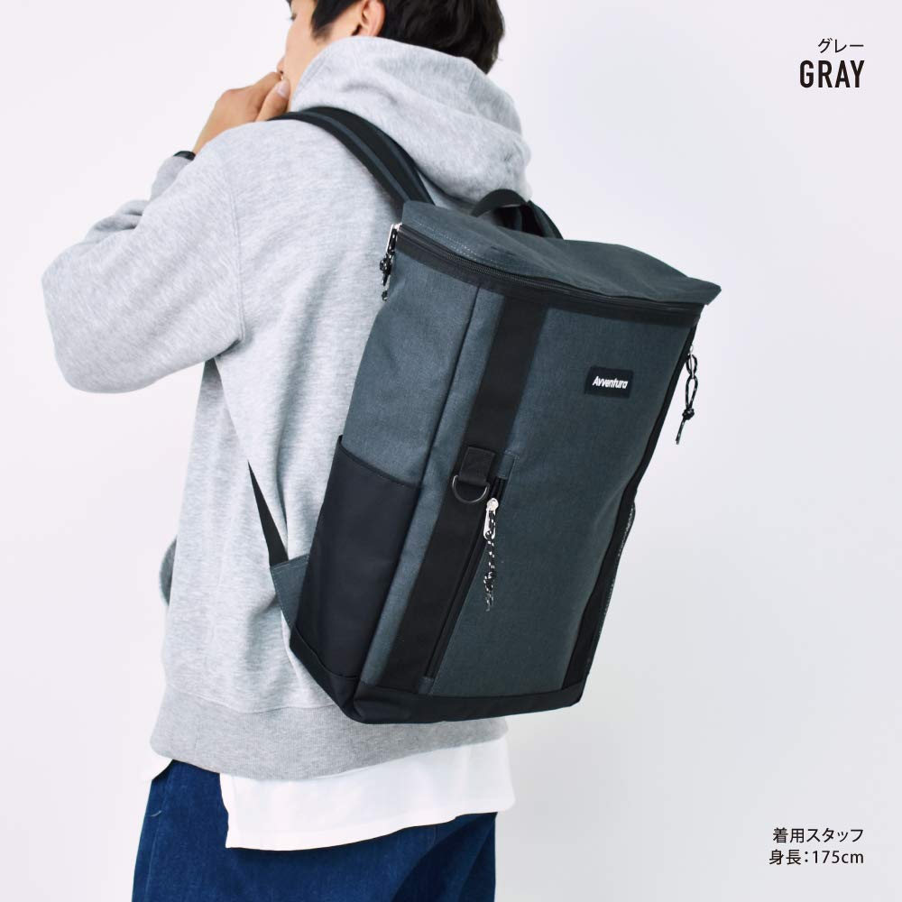 School School Commuting School Nylon Large Gray [Aventura] Backpack, Rucksack, Box-type, Backpack, Bag, Bag, Bag, Backpack, Square, Nylon, Capacity,