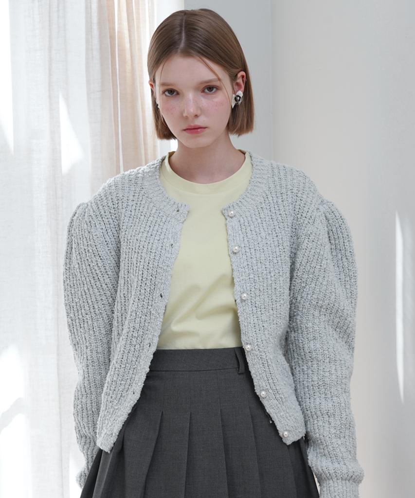 SWEET BITTER Volume Puff Cardigan_Mint