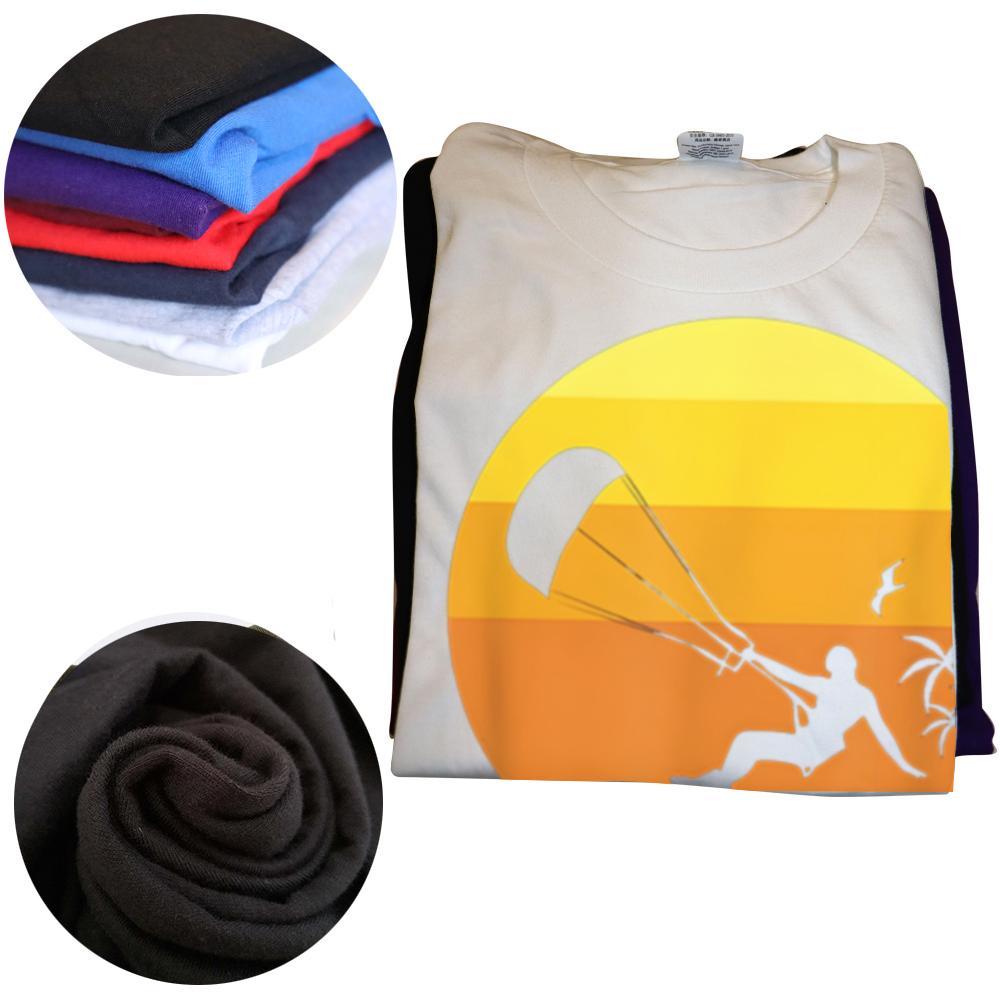 Funny Kitesurfing Retro Kiteboard Kitesurf 100% Cotton T-shirts Print Tshirt Loose Oversized Streetwear Hip Hop Unisex T Shirt