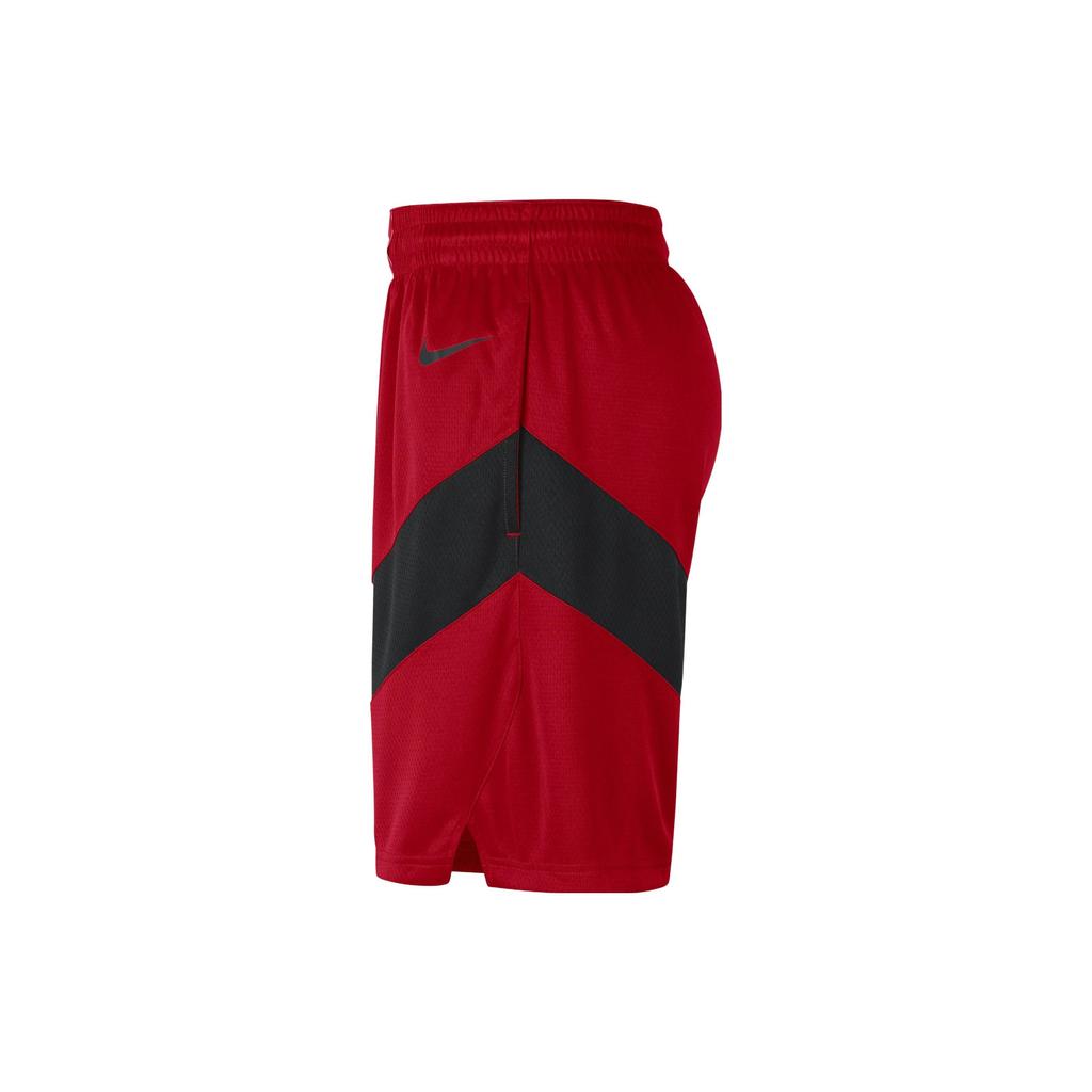 Nike Color Block Logo Print Mid Rise Straight Leg Shorts Men Shorts University-Red CN8089-657