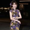 Purple sleeveless national style new Chinese Suzhou long cheongsam improved young women's high sense can be worn daily in summer