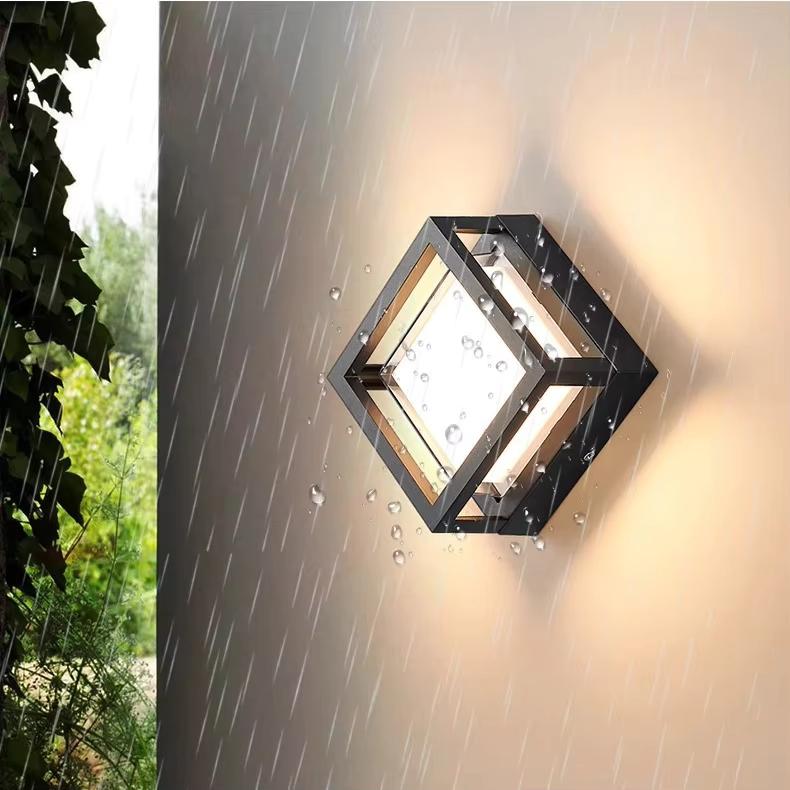 Hot Sale Good Quality Black Bedroom Bedside Wall Lamp Living Room Outdoor Waterproof LED Acrylic Ceiling Column Light