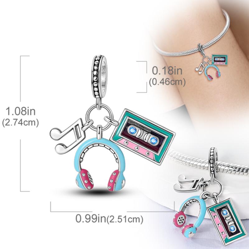 New Original Copper Charms Beads Pendants For Original Bracelet Necklaces Charm Women Diy Jewelry Gifts