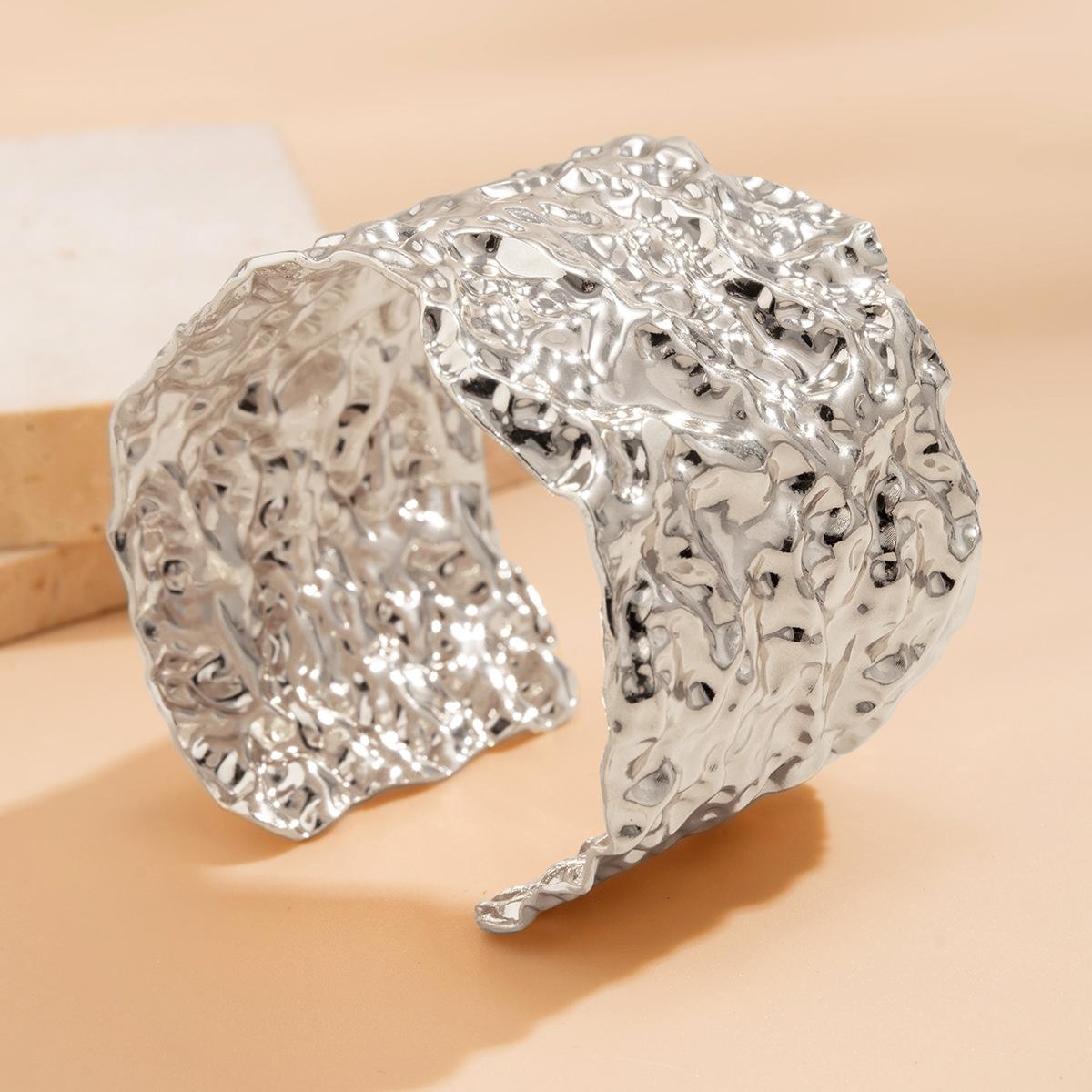 

Панк Хип-хоп Неровные Браслеты-манжеты для женщин Заявление Сплав Манжета Открывающийся Грубые Браслеты Мужские Украшения Вечеринка Стимпанк