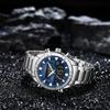 Herrenuhren Doppelanzeige Zeit Multifunktions-Countdown Sport-Alarmmodus Kreative Edelstahluhr Wasserdichte Uhr