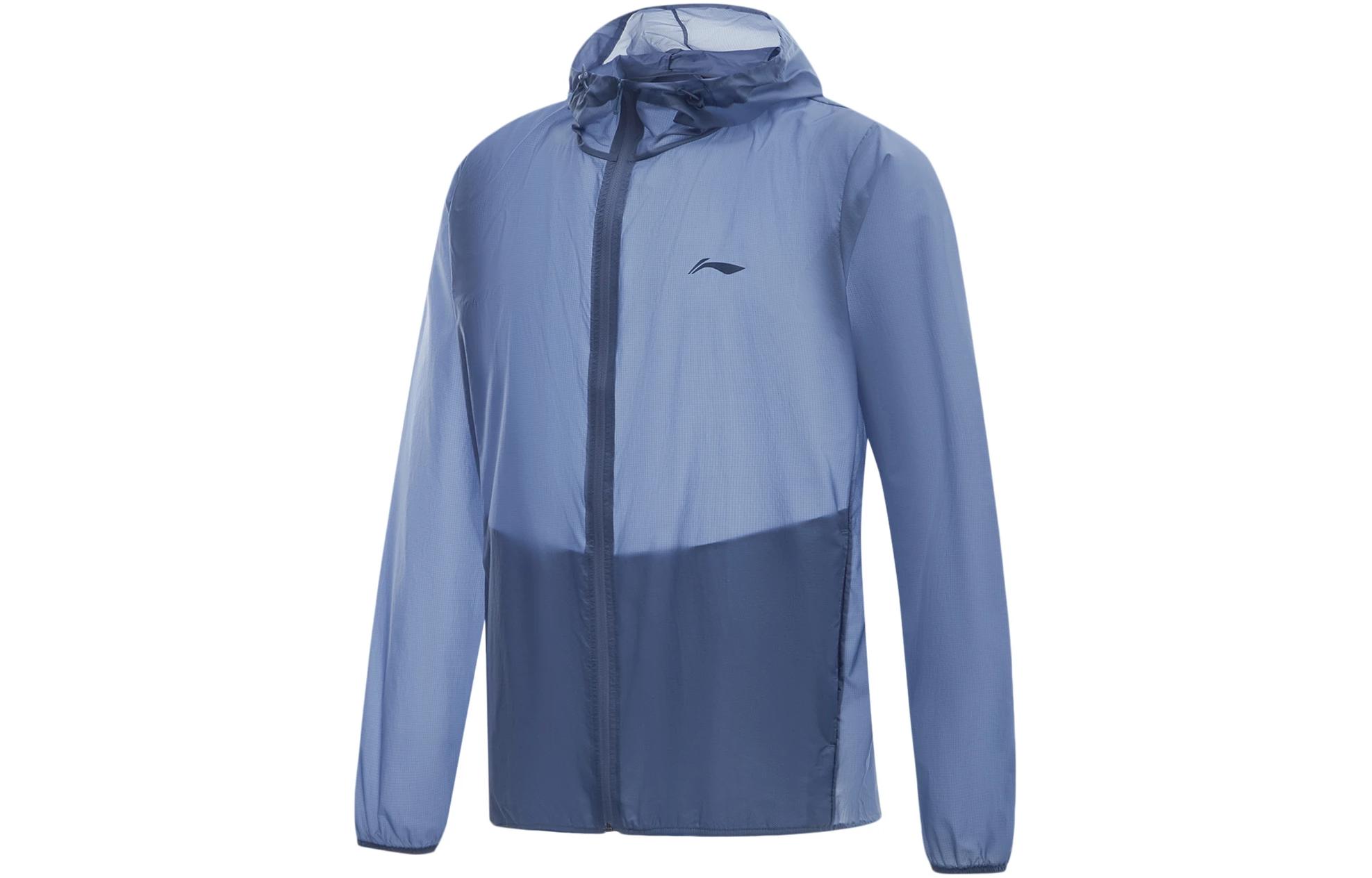 Серия одежды для фитнеса Li Ning с защитой от солнца Мужская Пыльно-синяя AFDU459-4 3XL
