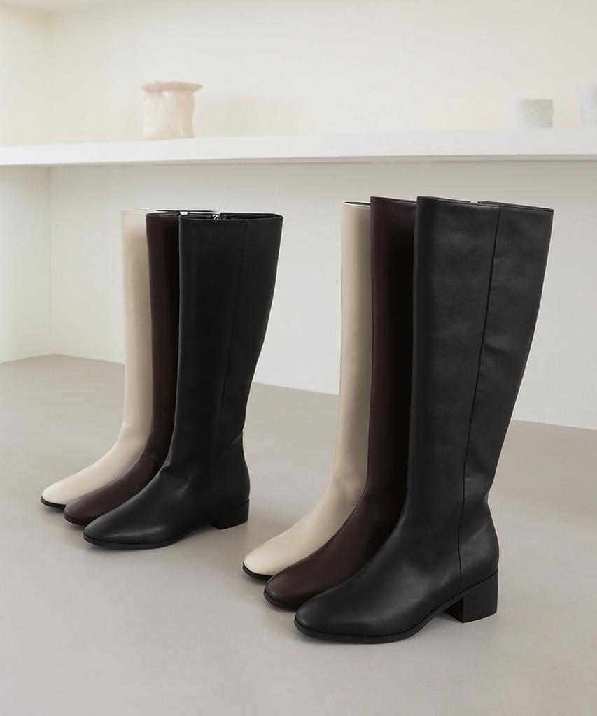 Sappun Seir Square Long Boots (3/5Cm)