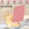 For iPad 10.2 (2021)/(2019)/(2020) Case with Pencil Slot Tri-Fold Stand Glitter Protective Tablet Cover