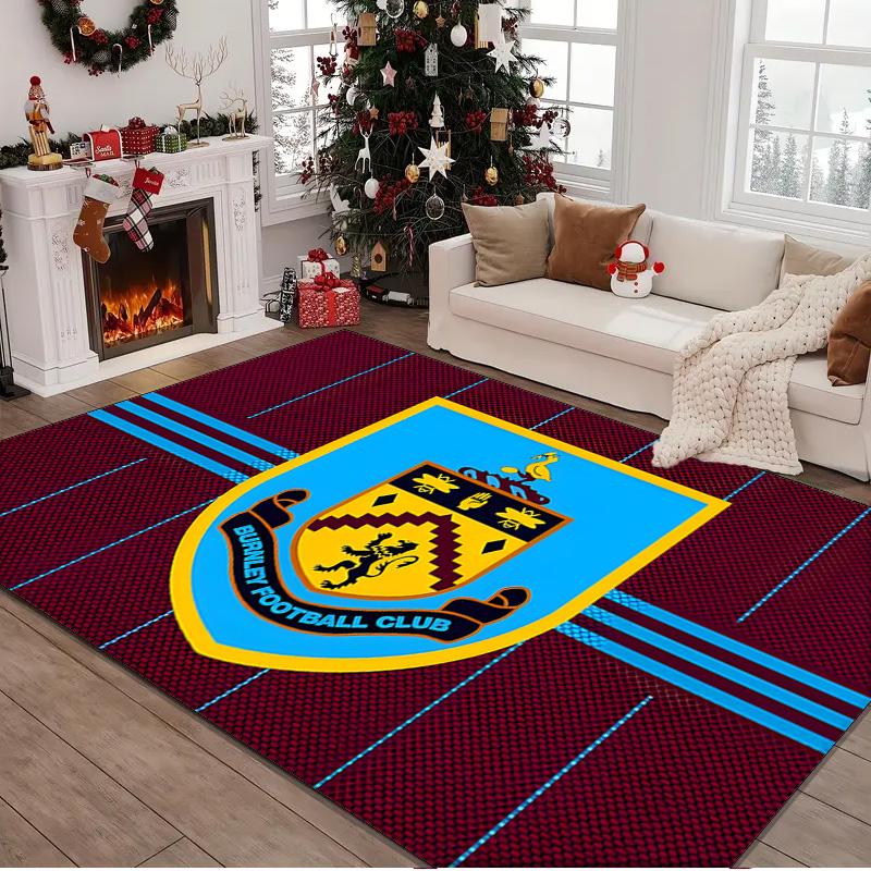 1PC rug Burnley Football Club Carpet, Chair Rug,Area Rug for Office Bedroom living rooms bedroom, Doormat decor Christmas fan gifts