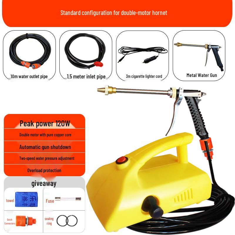 High-Pressure Portable Car Washer Pump and Water Gun