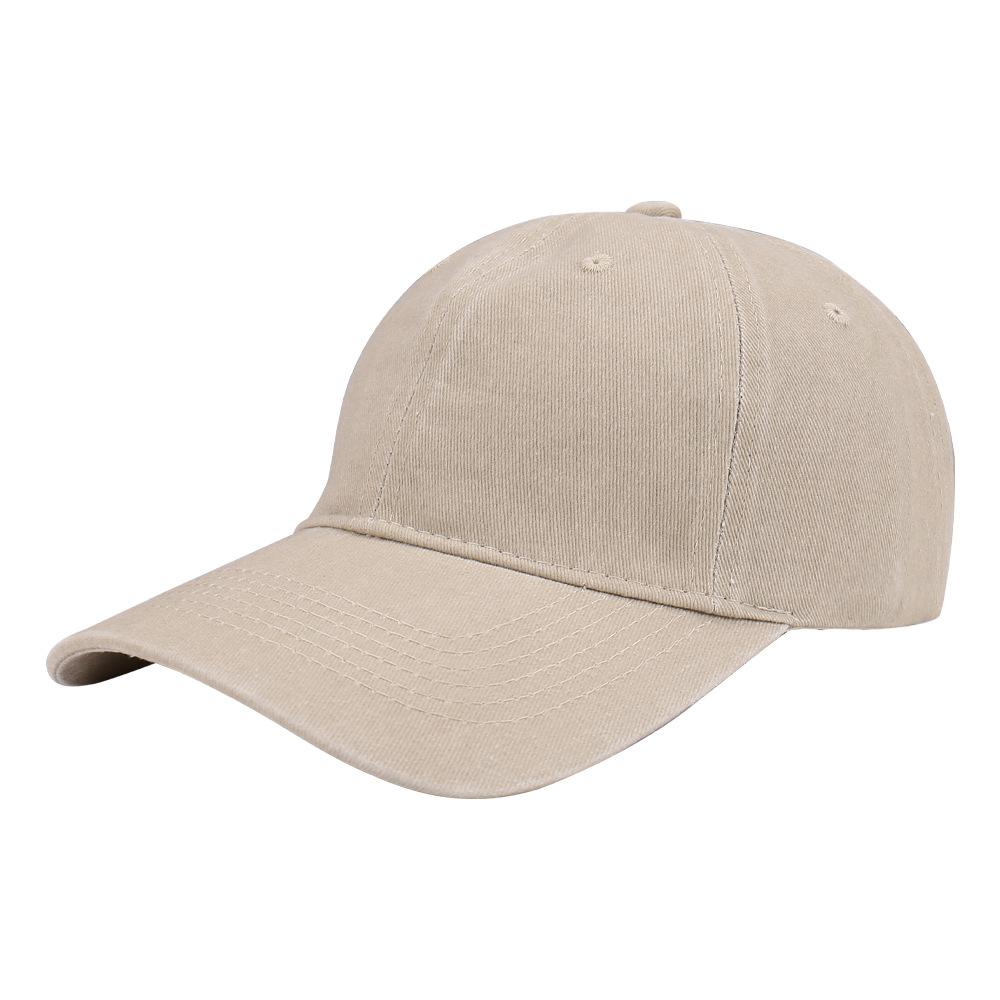 New Spring and Summer Solid Color Simple Washed Soft Top Breathable Baseball Cap Outdoor Travel Leisure Comfortable Sunshade Sunscreen Cap