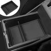 YOJOJOCO Center Console Organizer Compatible With Kia Sportage NQ5 2026 2025 2024  Accessories 5 Gen Black ABS Plastic Material Armrest Secondary