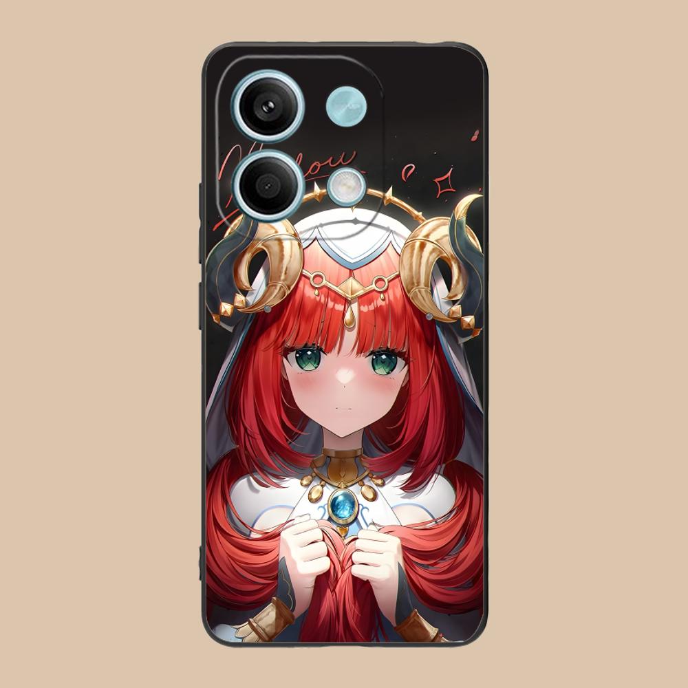 Game GI Nilou Matte TPU Mobile Phone Case for POCO F7 F6 F5 F4 F3 F2 Pro GT C75 C71 C65 C61 C40 Pro Ultra Colorful Cover