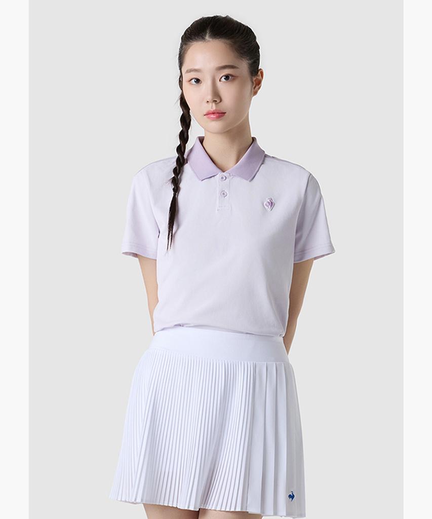 LECOQ Uni Sunday Regular Fit Polo T-Shirt - Lavender (Qq113Tts32) (A Type)