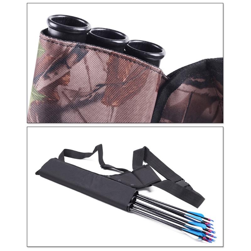 Waterproof Oxfordcloth Arrow Backpack Bag Portable Bows Storage Pouch Arrow Quiver for Outdoor Hunting Shooting Storing