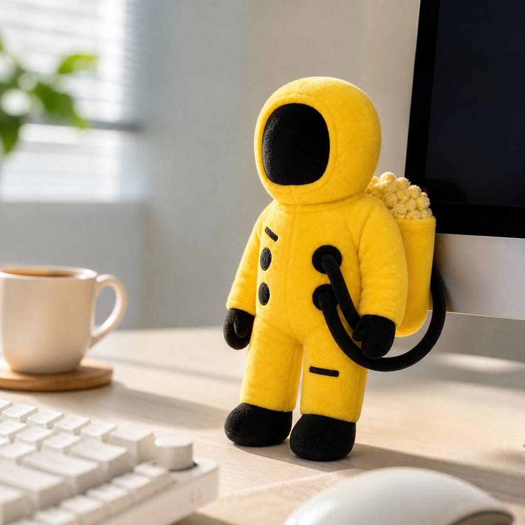30cm Plush Figure Toy Soft Stuffed Doll Character Design with Backpack Detail for Collectors and Display