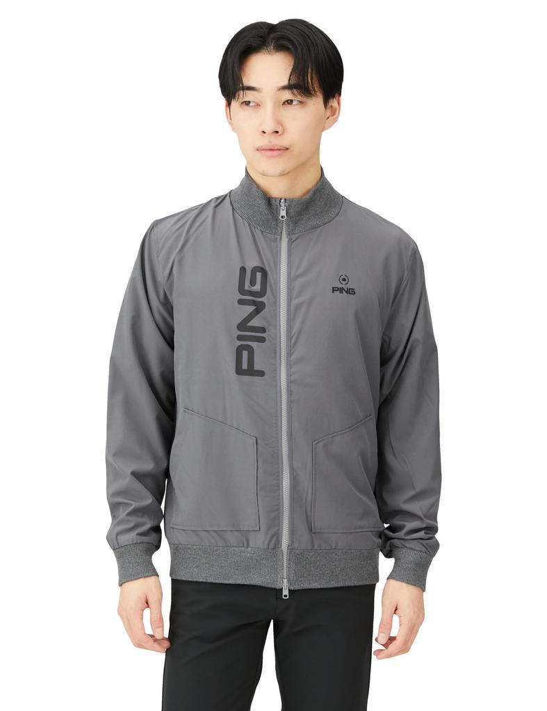 Ping Apparel Men's Reversible Knit Blouson, Golf, Gray, Size 621-3270007, 020
