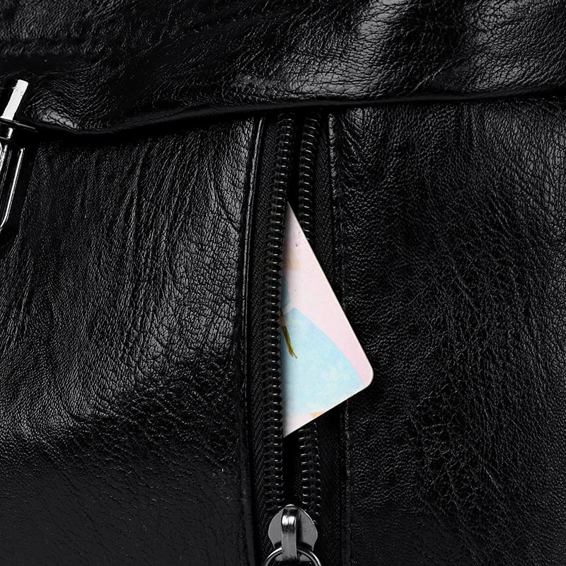 Women's Messenger Bag Large Capacity Soft Leather Shoulder Bag Vintage Mother Bag